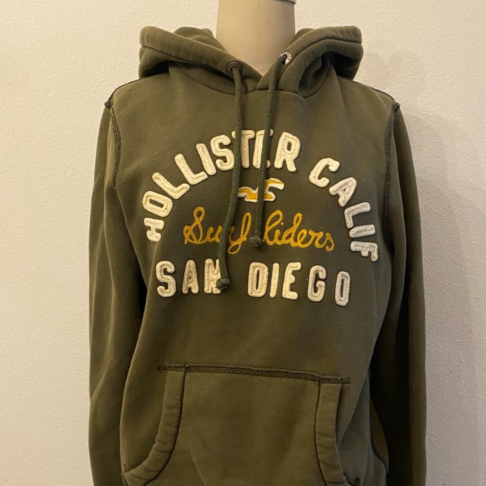 Hollister San Diego Moss Green Hoodie S